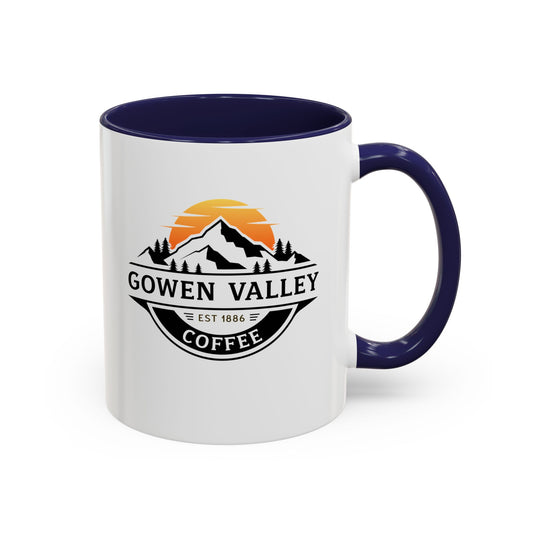 Gowen Valley Coffee Accent Mug (11/15oz) — Mountain Logo Coffee Cup