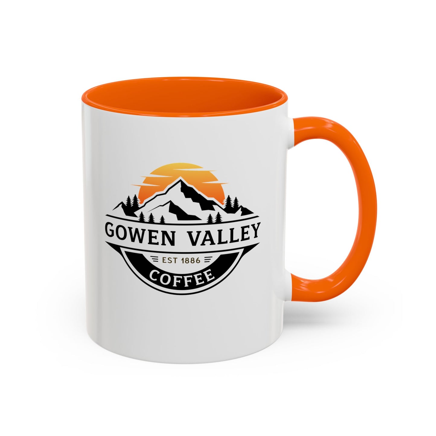 Gowen Valley Coffee Accent Mug (11/15oz) — Mountain Logo Coffee Cup